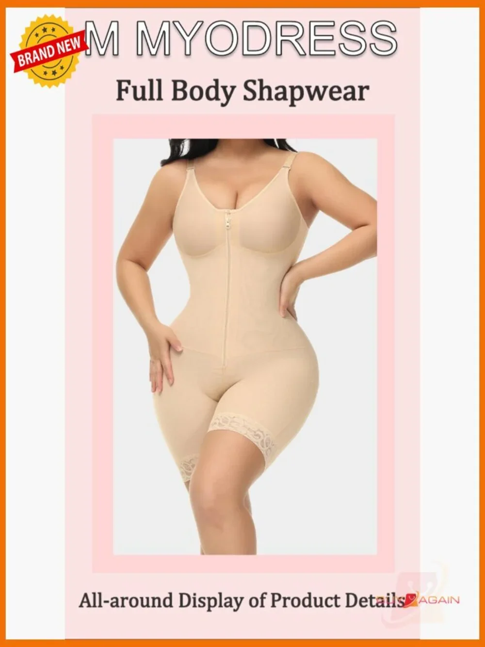 High Compression Faja Body Shaper Shapewear Bodysuit Tummy Control